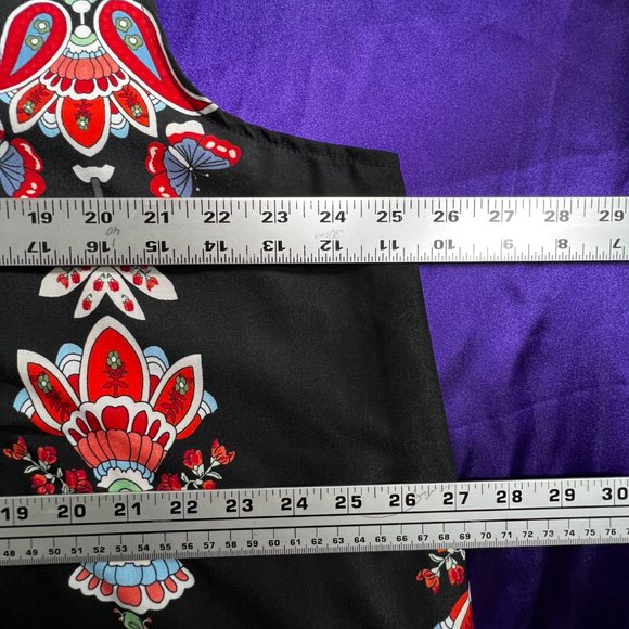 NWOT๐ Retro Design Cotton Mix Maxi A- Line Sleeveless Dress - Picture 11 of 15